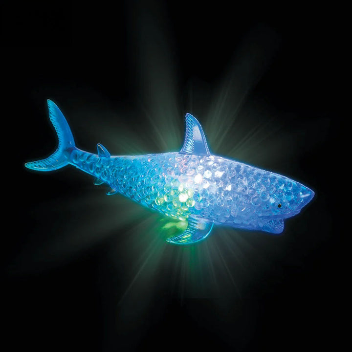 Light-Up Squeezy Bead Squishy Shark Toy