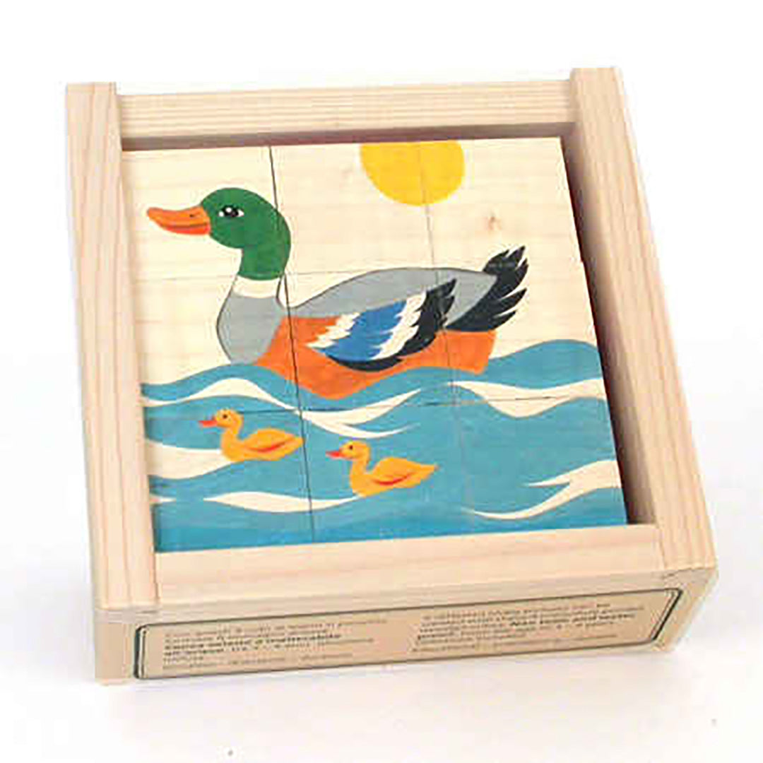 Wooden Cube Puzzle - Animal - Two Sizes Available!