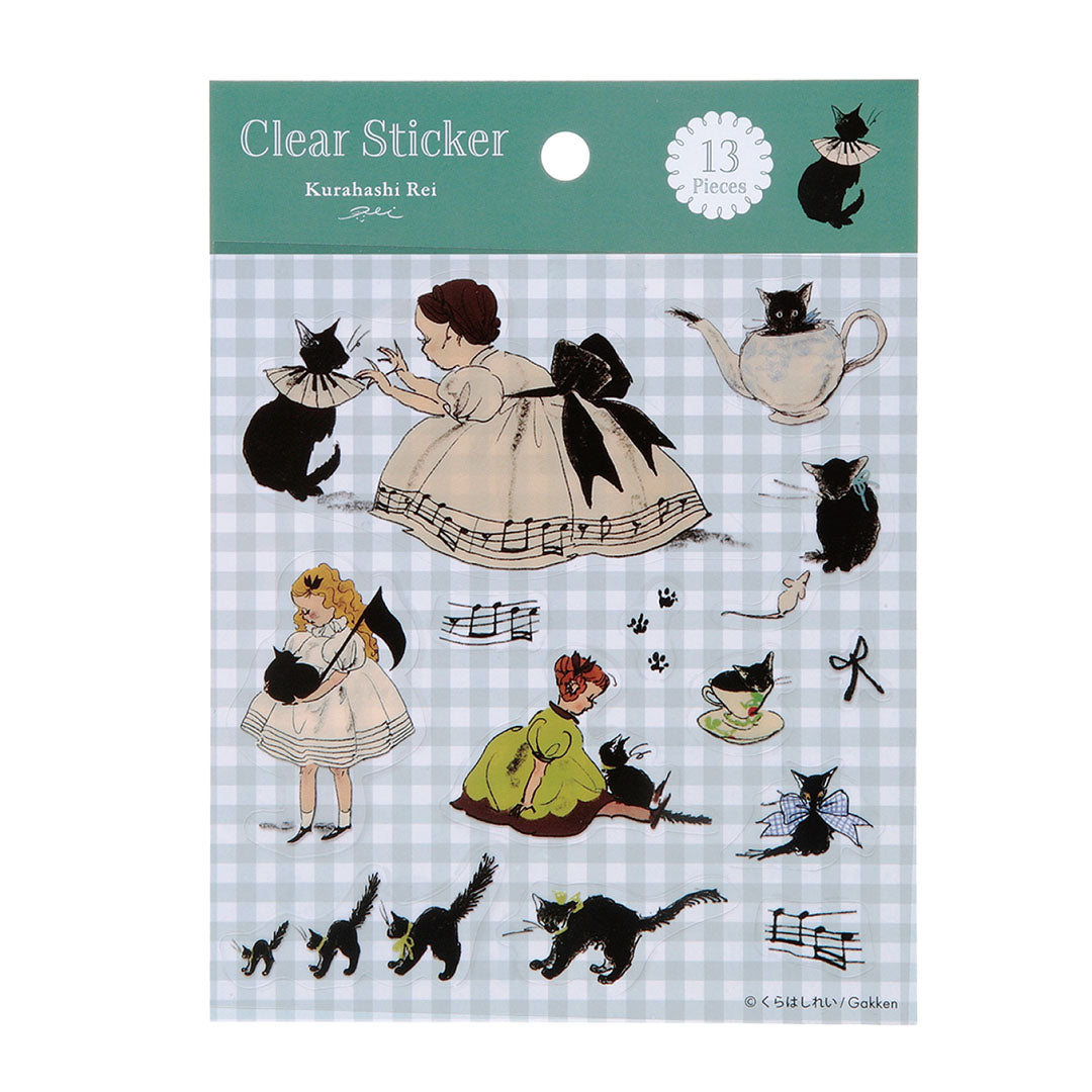 NEW Kurahashi Rei Clear Sticker Sheet - Green