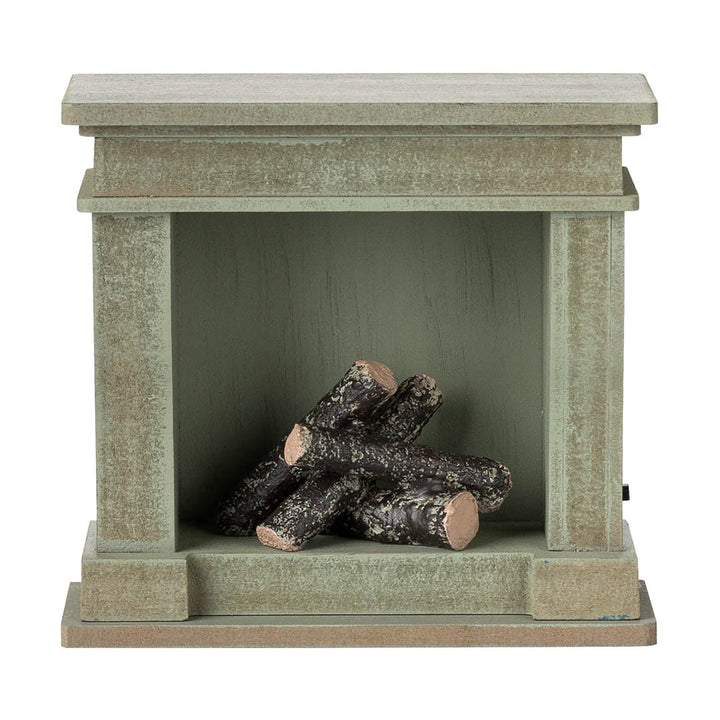 Fireplace, Miniature - Dusty green