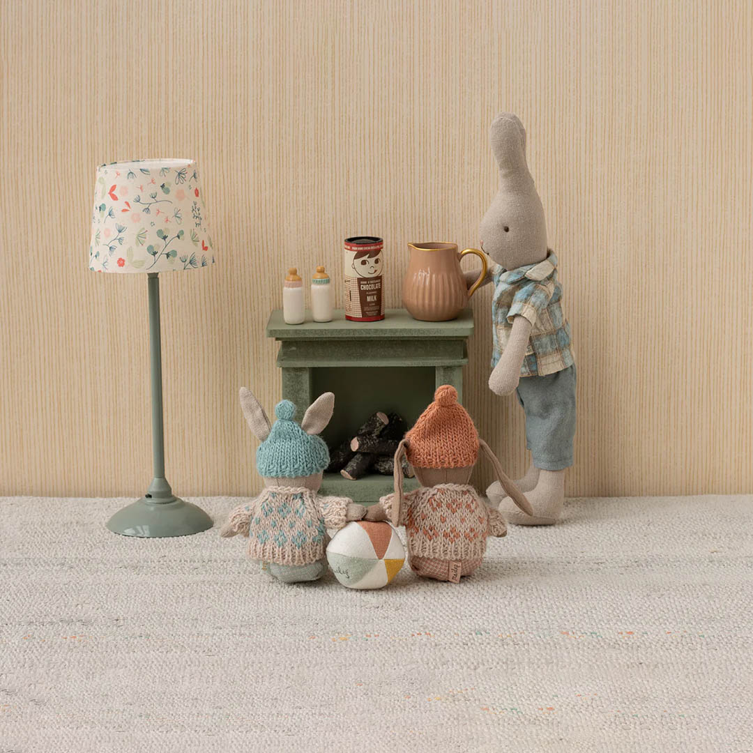 Fireplace, Miniature - Dusty green