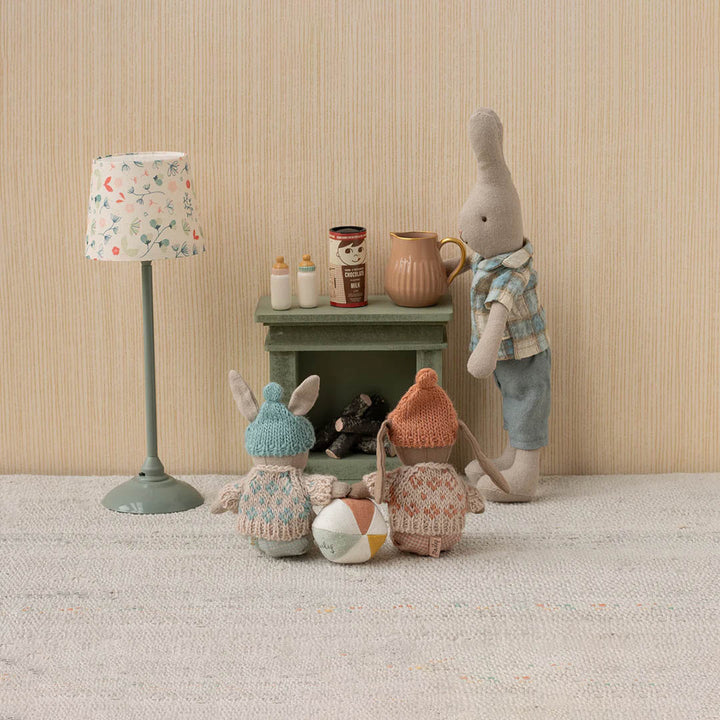 Fireplace, Miniature - Dusty green