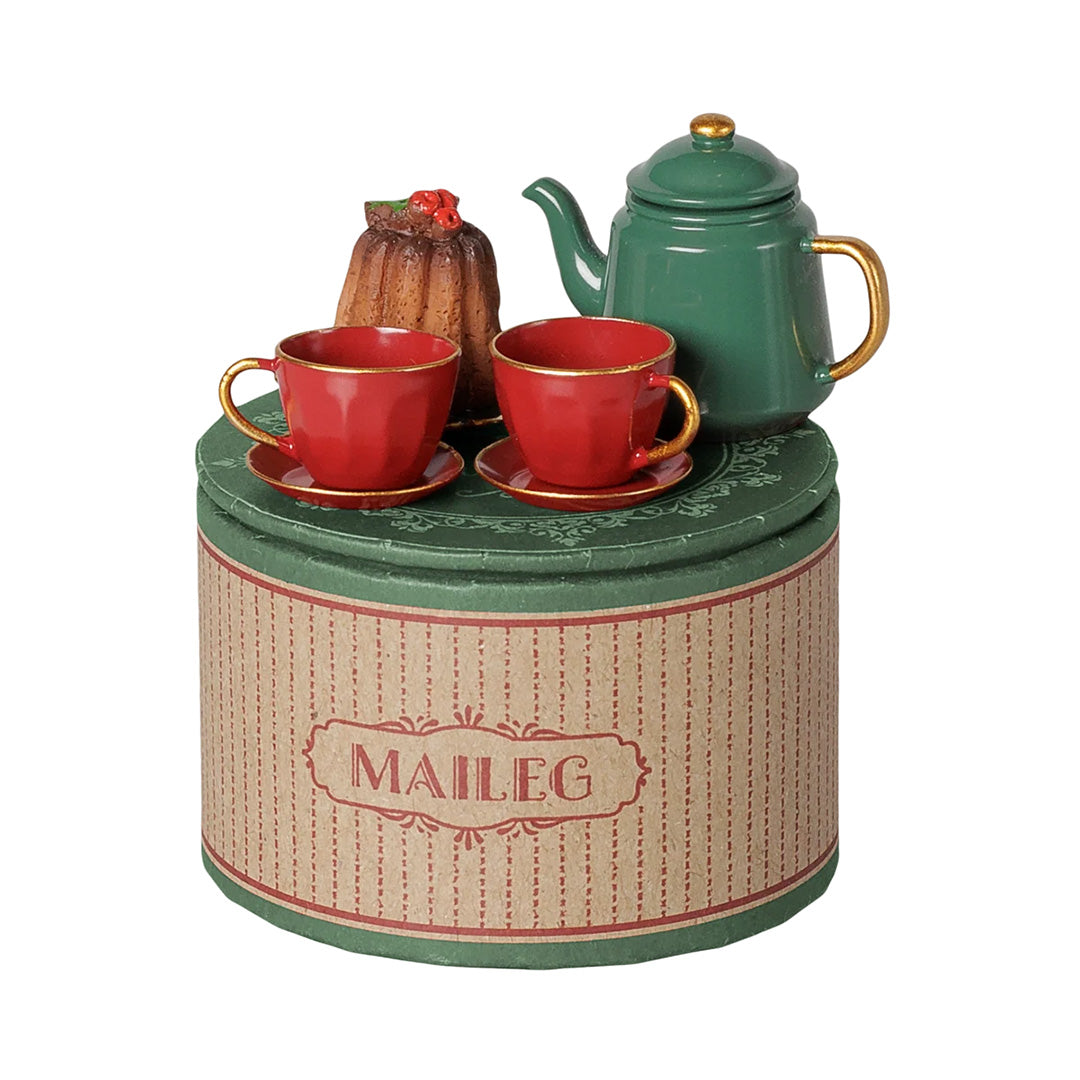 Christmas tea party, Mouse - Red/Green