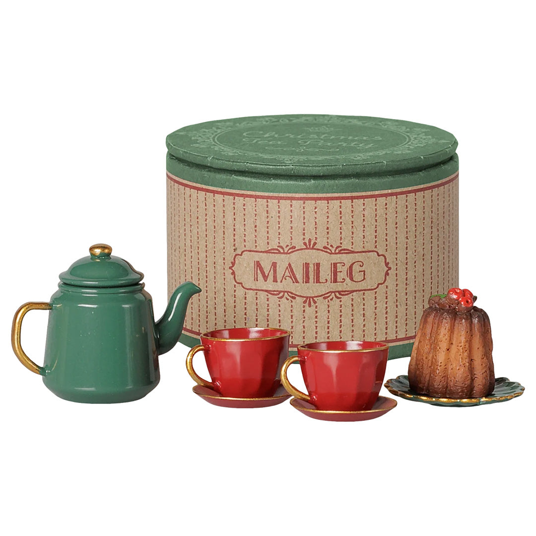 Christmas tea party, Mouse - Red/Green