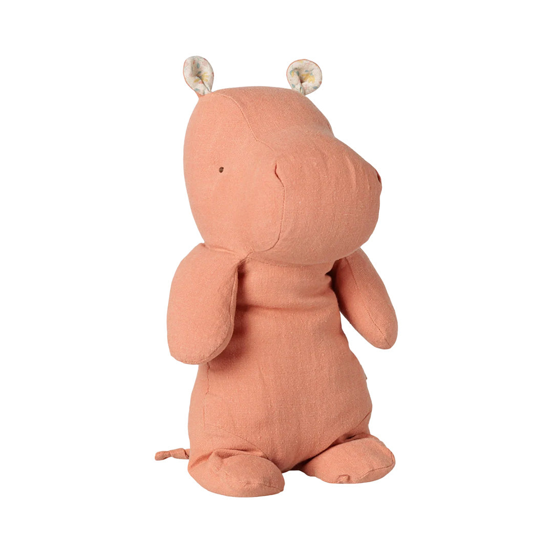 Safari friends, Hippo, Medium -  Dusty coral