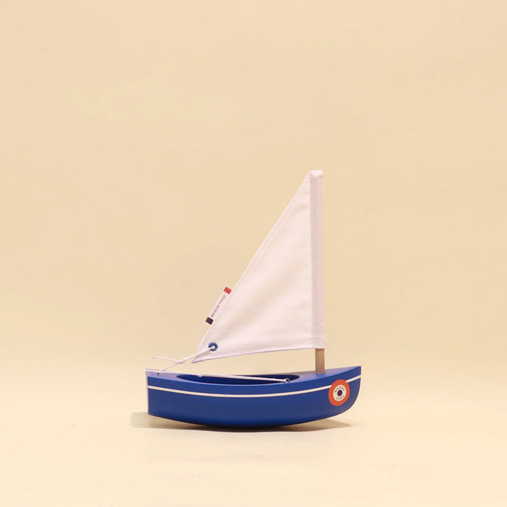 French Wooden Sail Boat - Le Bâchi - Blue