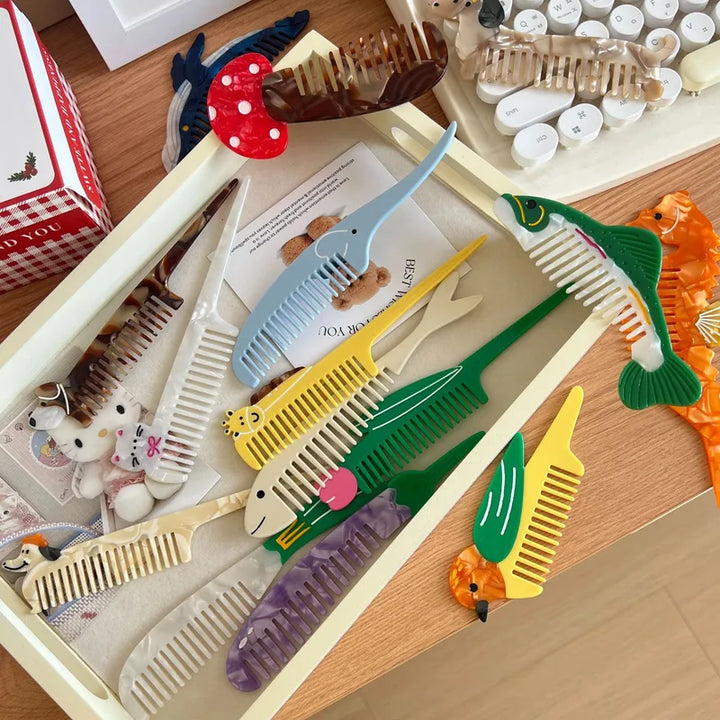 Animal Cartoon Hair Comb -Available in Many Styles