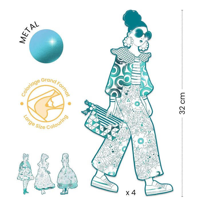 Les Demoiselle Rebekka & Friends Coloring Set