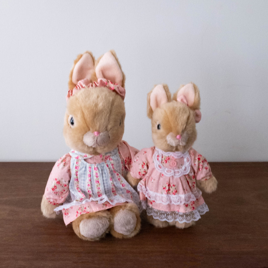 NEW Japanese Easter Bunny Series- Brown with Pink Dress