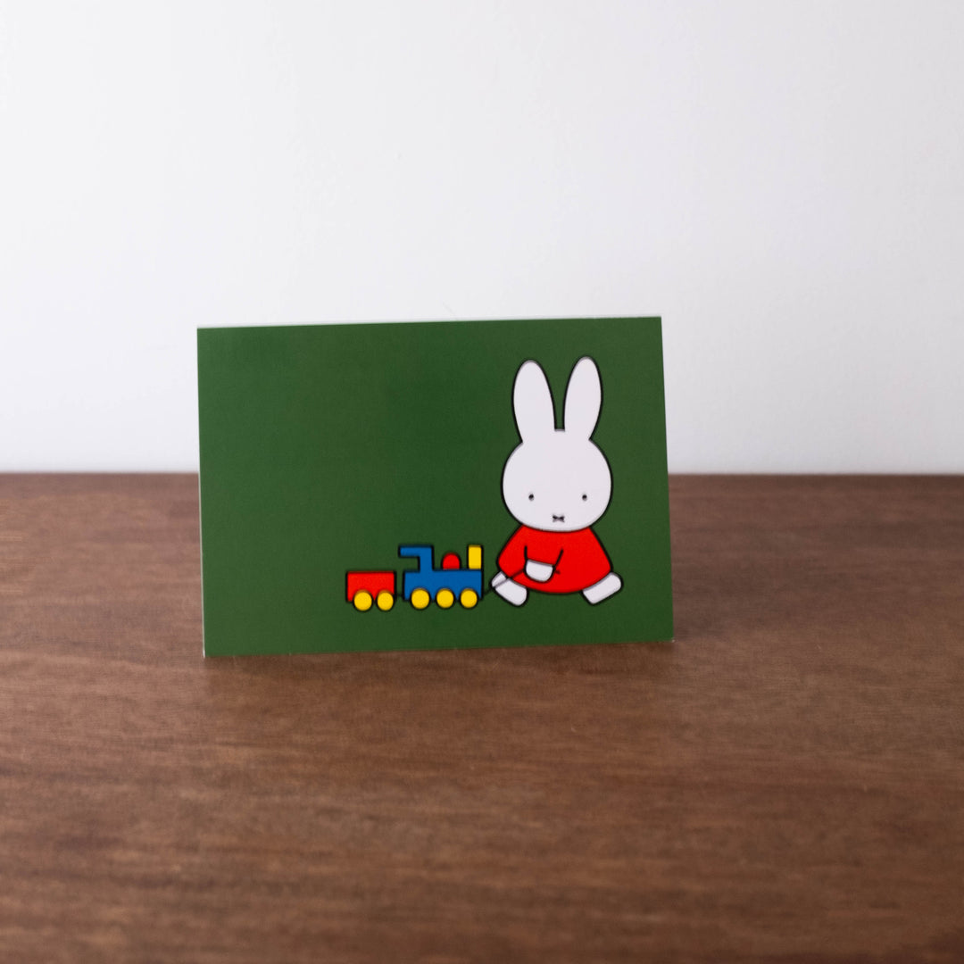 NEW Miffy Postcard- Miffy Train