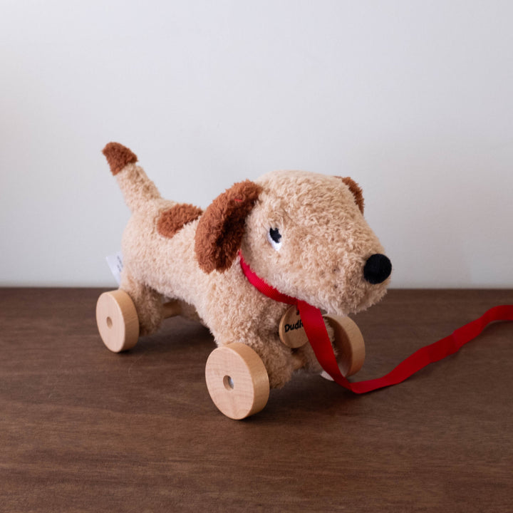 NEW Dudley Pull Along Dog Toy