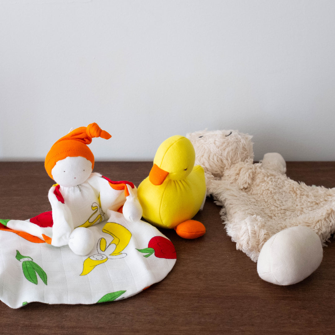 Organic Cotton Baby Duck Toy