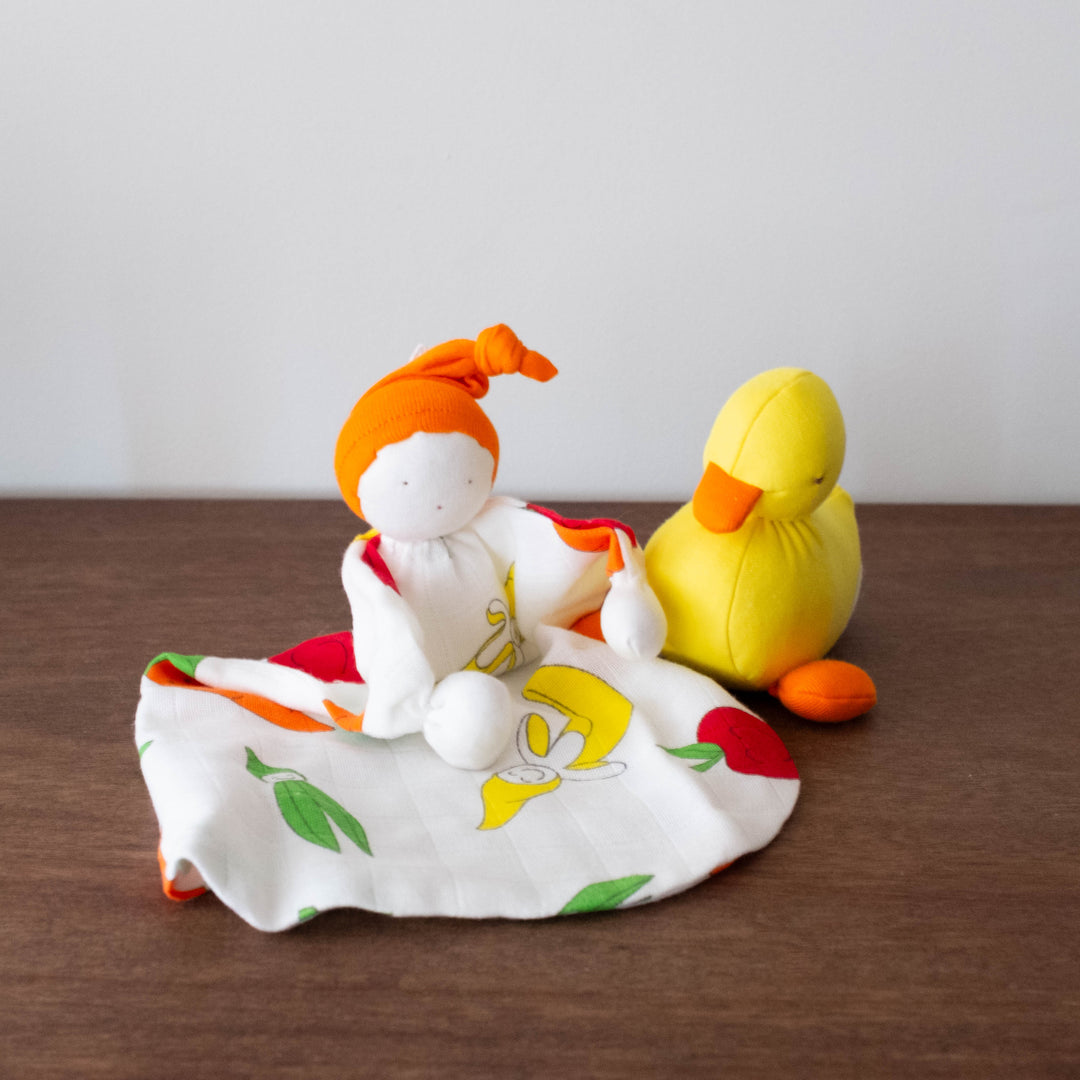 Organic Cotton Baby Duck Toy