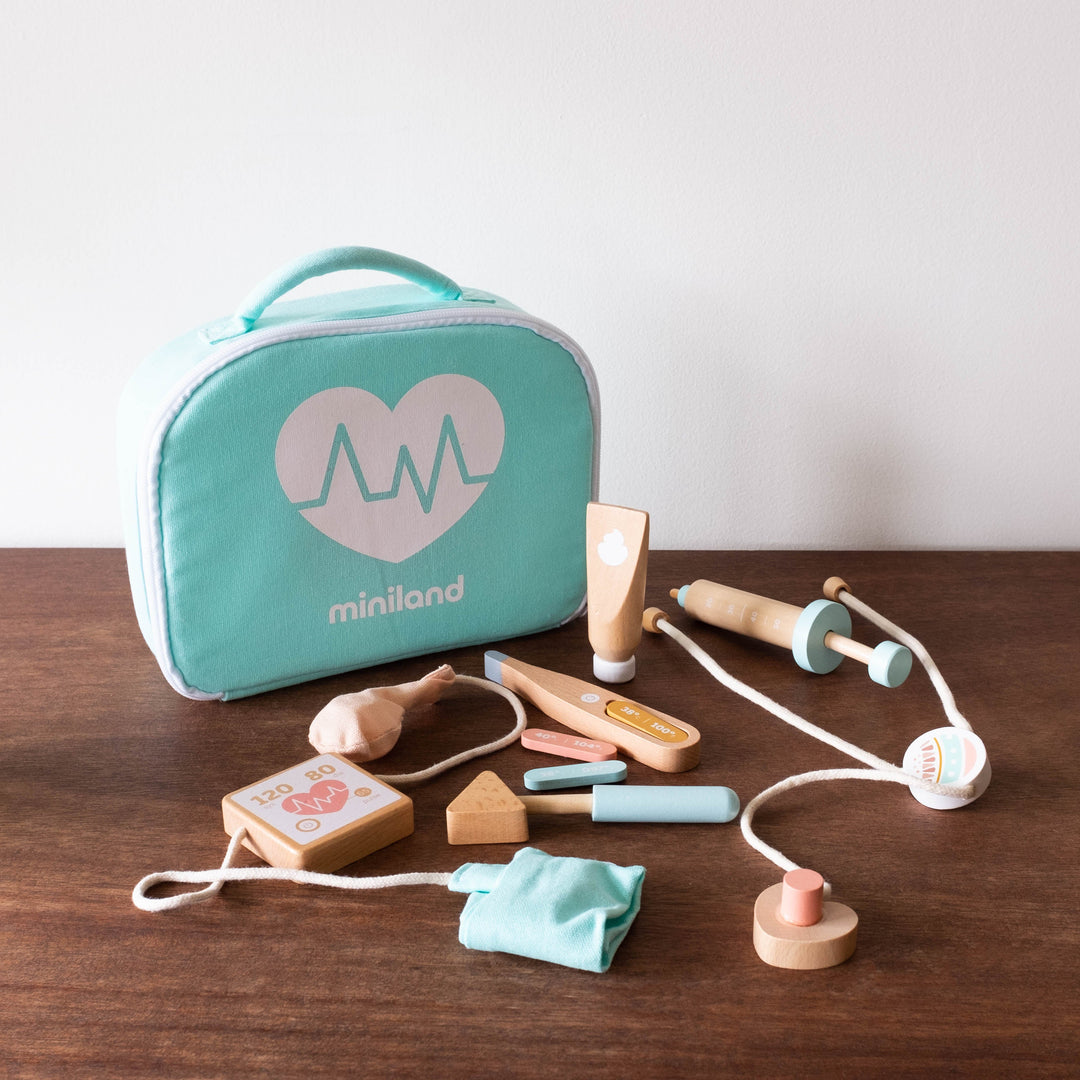 Eco Friendly Doll Wooden Doctor Set