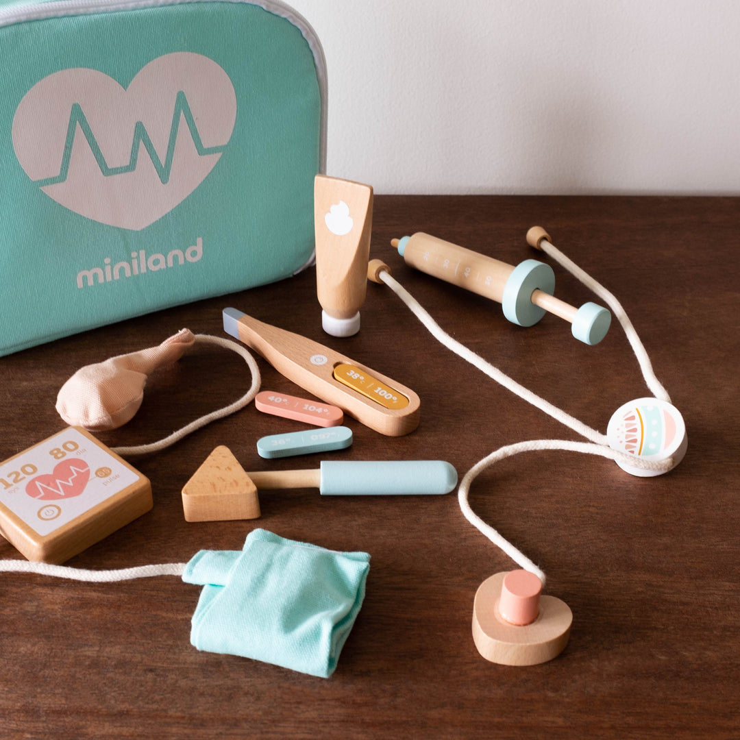 Eco Friendly Doll Wooden Doctor Set