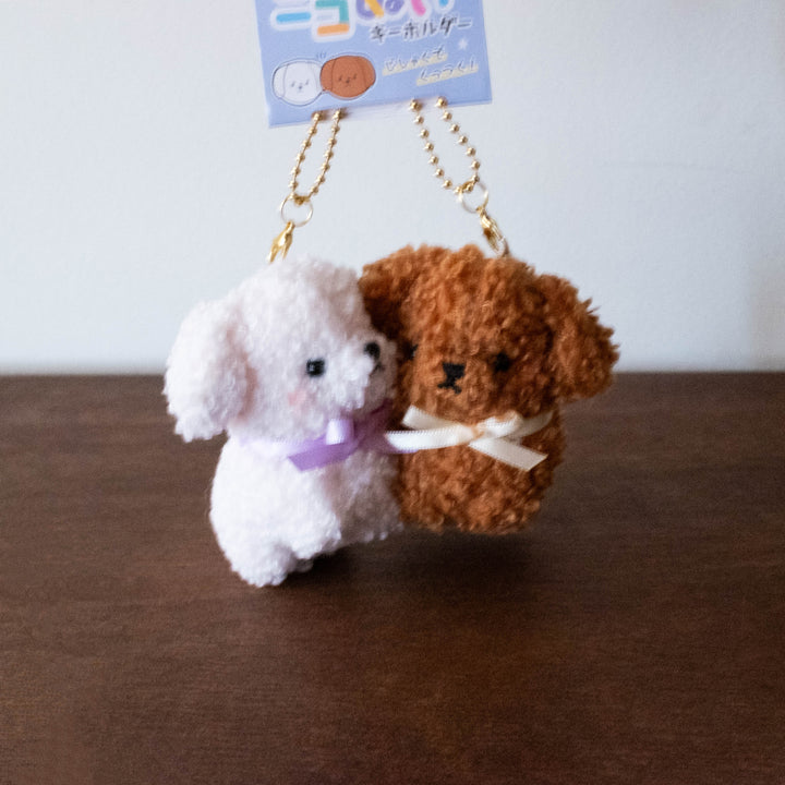 NEW Kawaii Buddy Magnetic Plush- Set of Two Poodle Dogs
