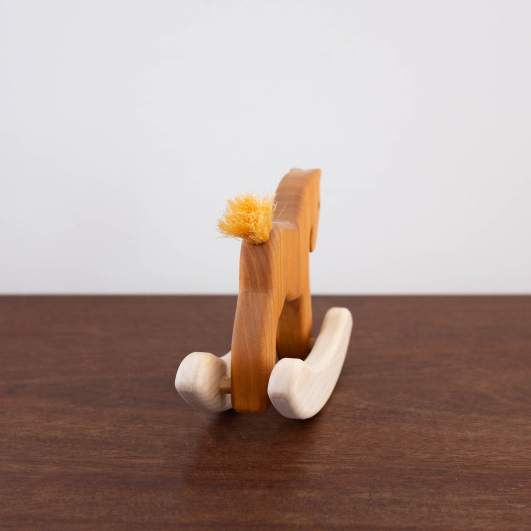 NEW Wooden Rocking Horse Toy- Natural