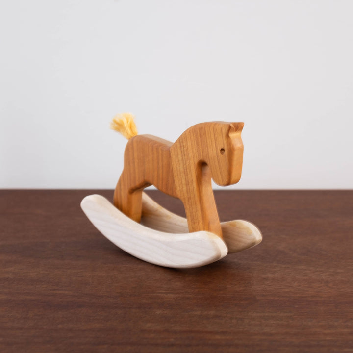 NEW Wooden Rocking Horse Toy- Natural