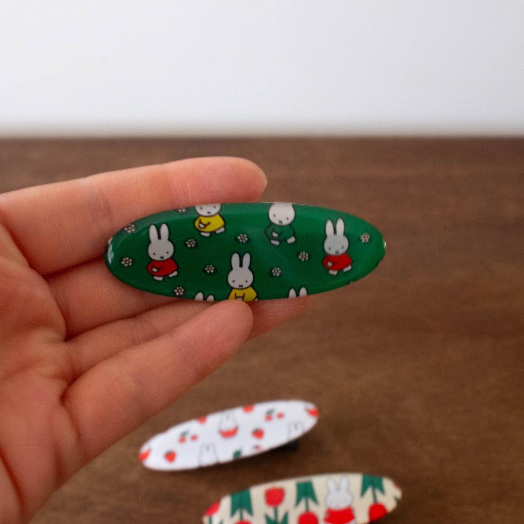 Miffy Retro Hair Clip- Daisy Green