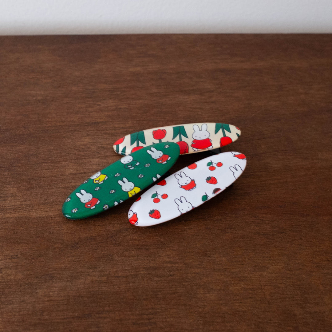 Miffy Retro Hair Clip- Daisy Green