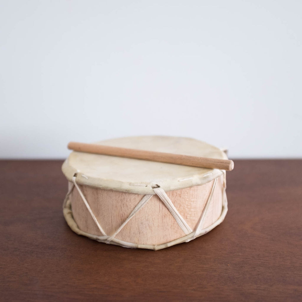 NEW Peruvian Wooden Drum Toy- Small