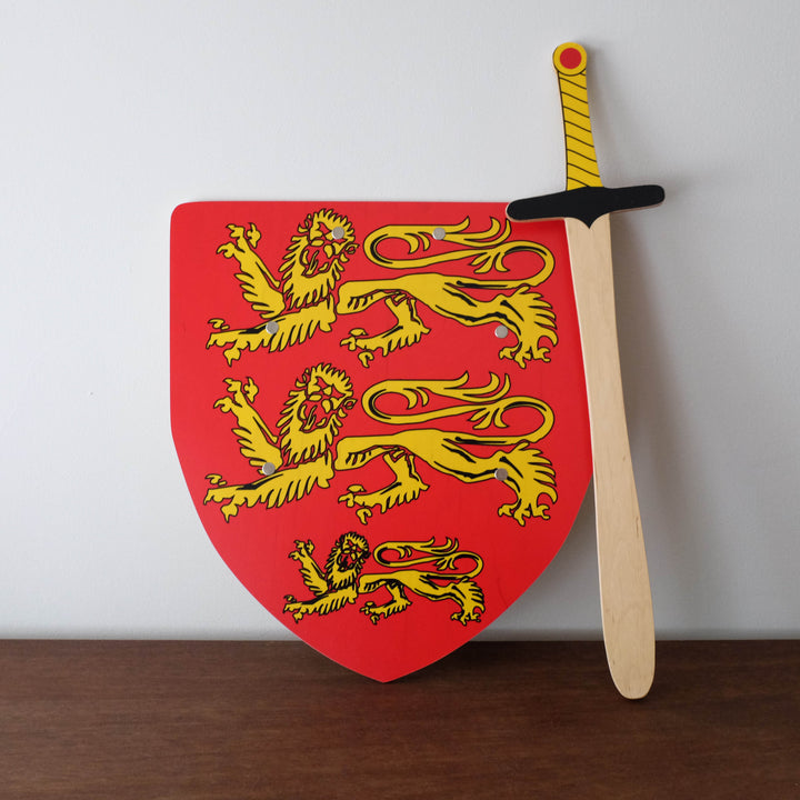 Richard the Lionheart Wooden Sword and Shield Set