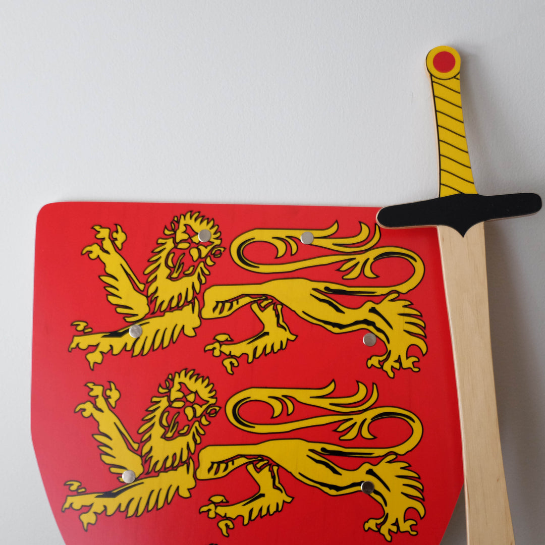 Richard the Lionheart Wooden Sword and Shield Set