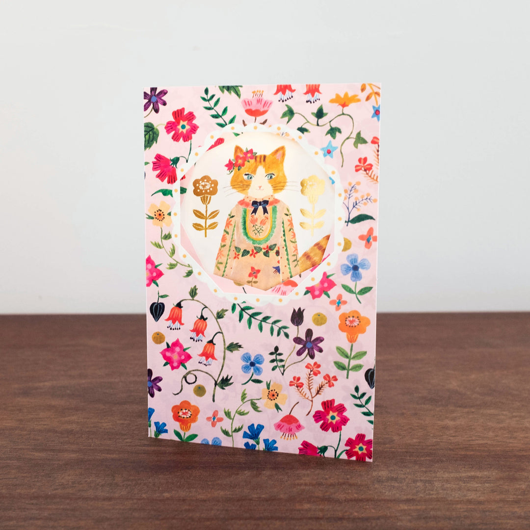 NEW Aiko Fukawa Stationery: Happy Birthday Cat Card