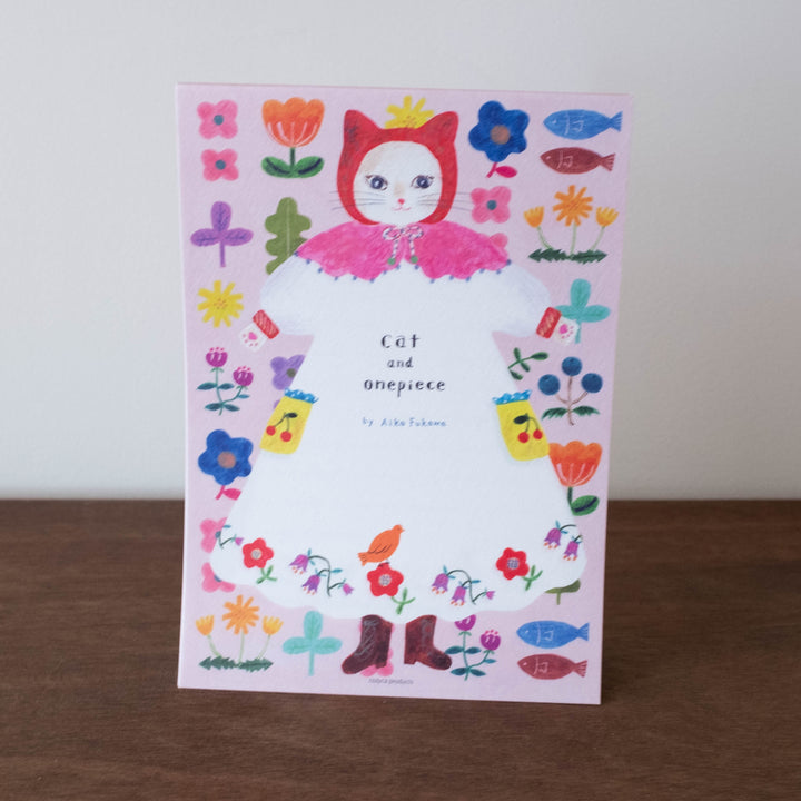 Aiko Fukawa Stationery: Cat Pink Letter Set