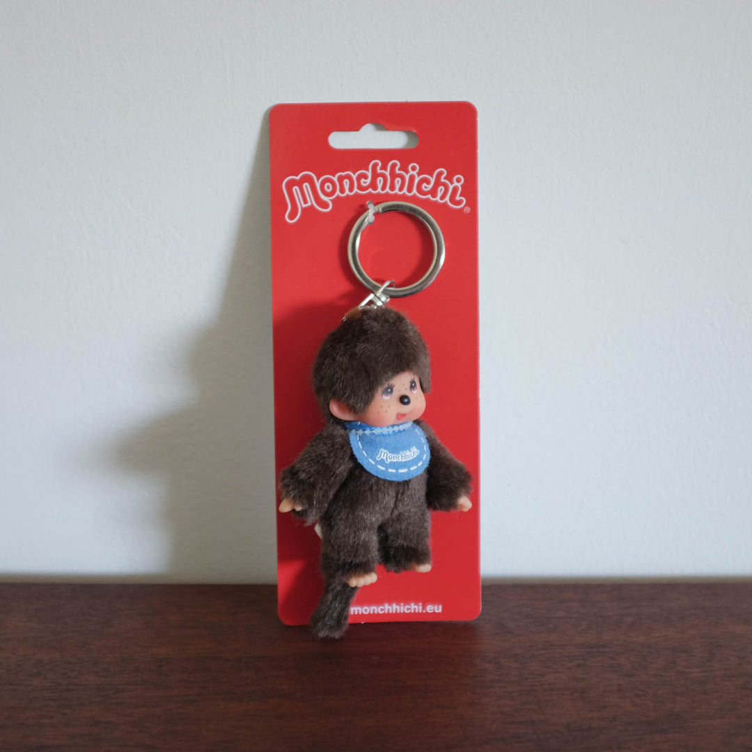 NEW Sekiguchi Monchhichi Keychain- Blue