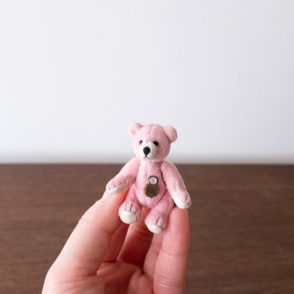 NEW Heirloom Miniature Teddy Bear- Baby Pink