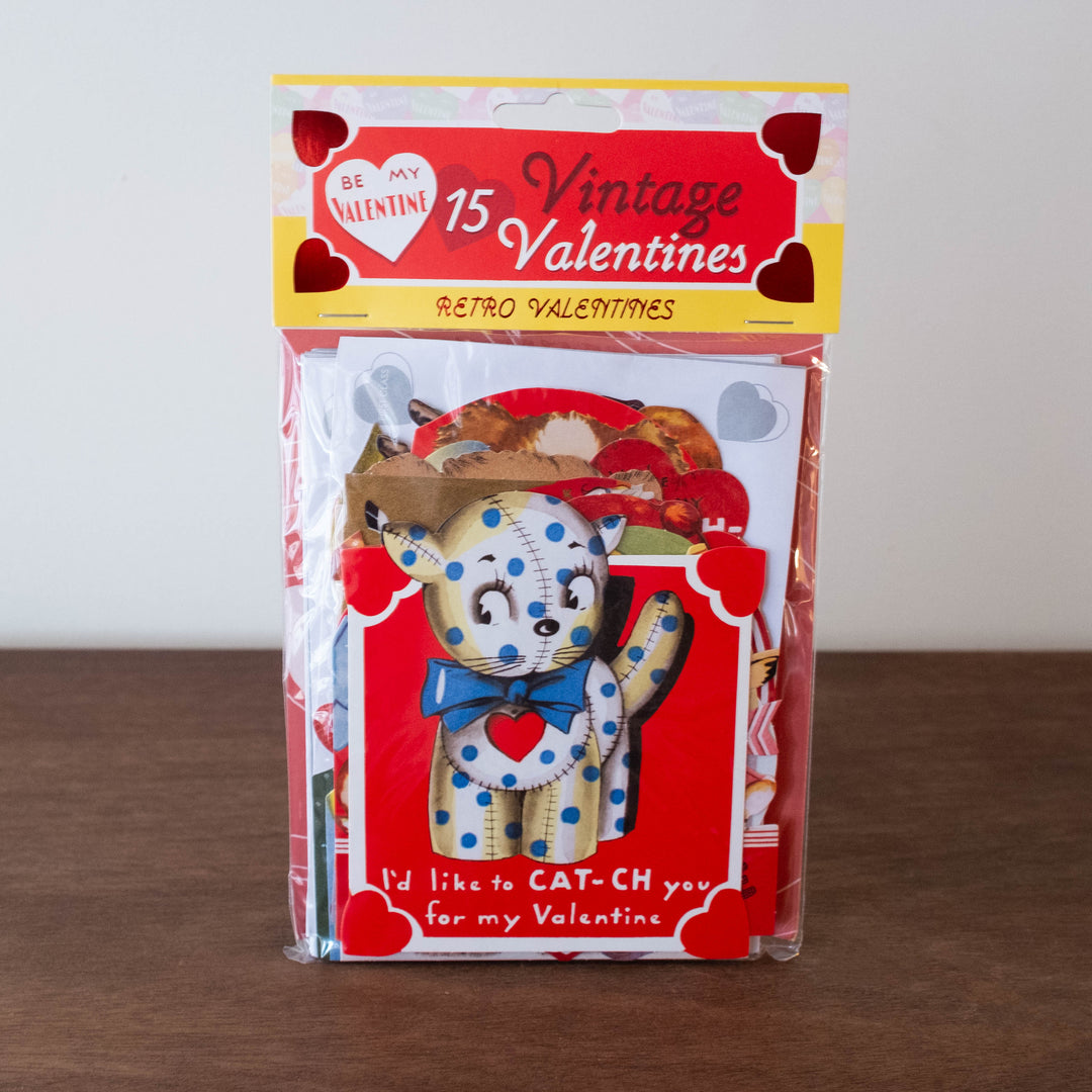 Retro Valentine Card Set- True Valentine