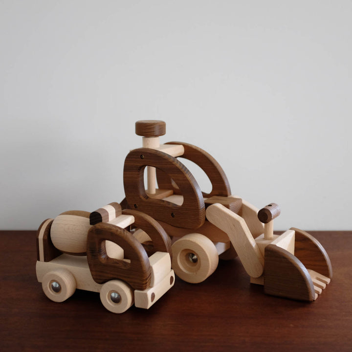 NEW Wooden Bulldozer Truck