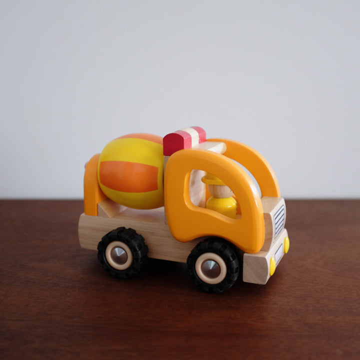 NEW Wooden Yellow Cement Truck