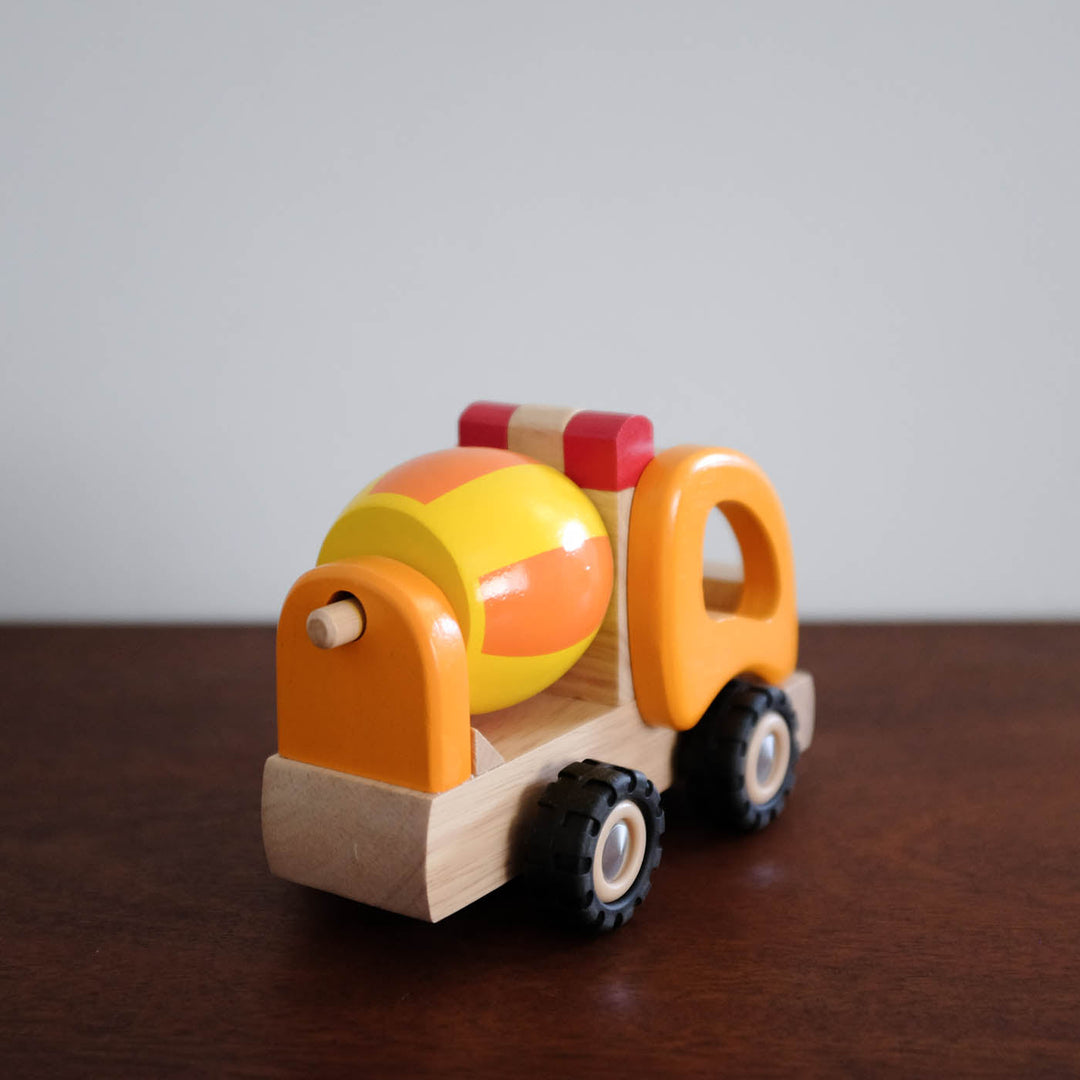 NEW Wooden Yellow Cement Truck