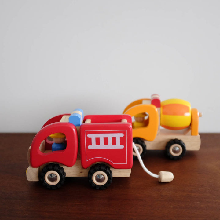 NEW Wooden Fire Engine Truck