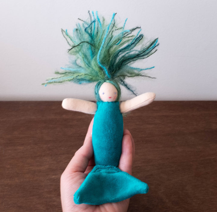 New Magical Mermaid Doll- Teal Green
