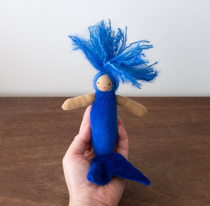 New Magical Mermaid Doll- Royal Blue