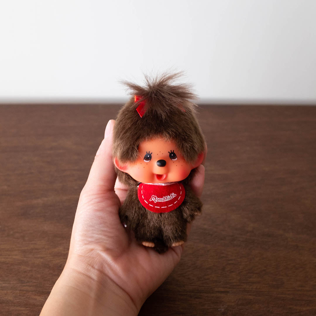 Monchhichi Sekiguchi Girl Keychain Doll Big Face