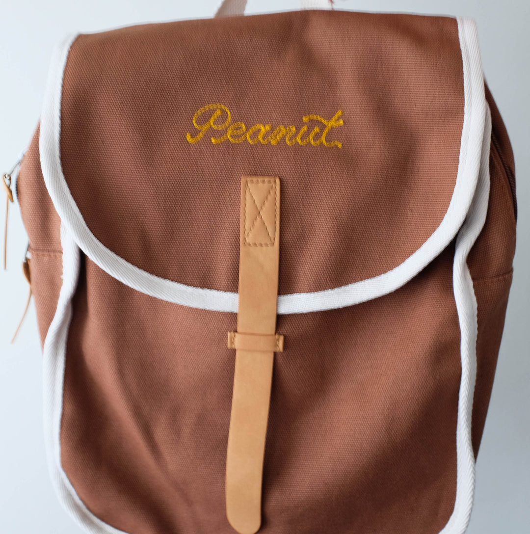 Chainstitch Personalized Recycled Cotton School Back Pack - Available in 4 Colors!