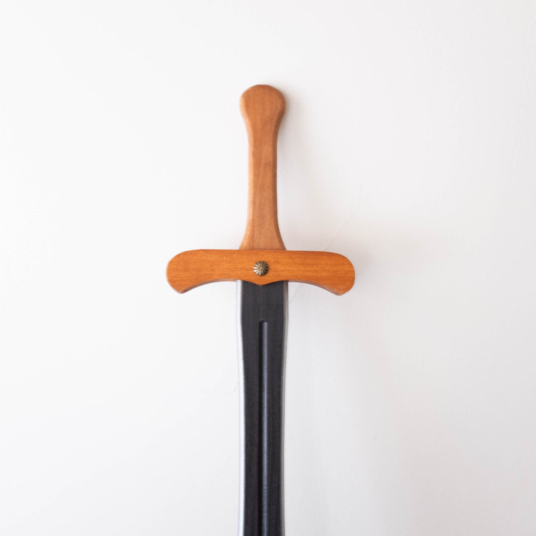 Wooden Sword - Black with Natural