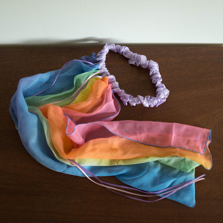 Rainbow Play Veil Crown