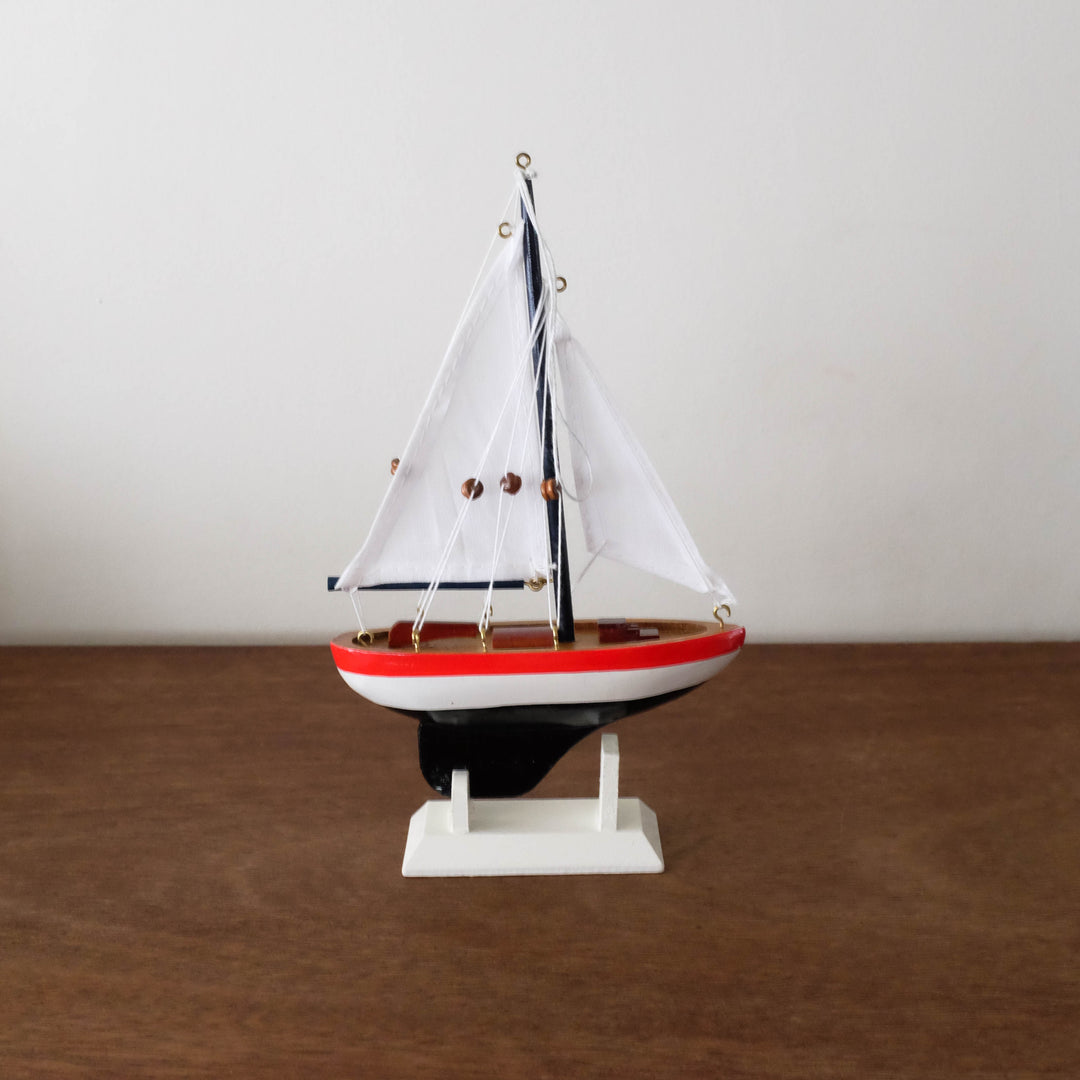 Wooden Sailboat Ornament