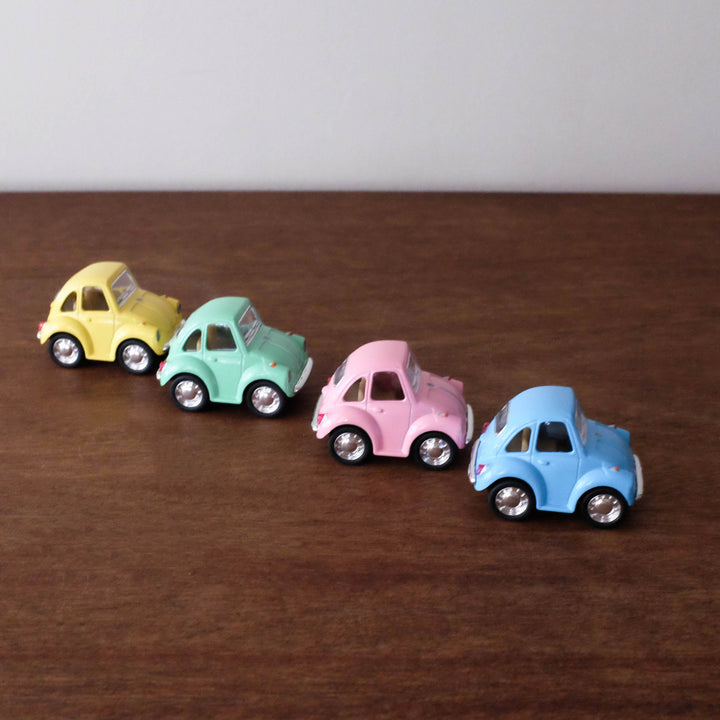 Die Cast Pull Back Car- Mini VW Beetle Pastel