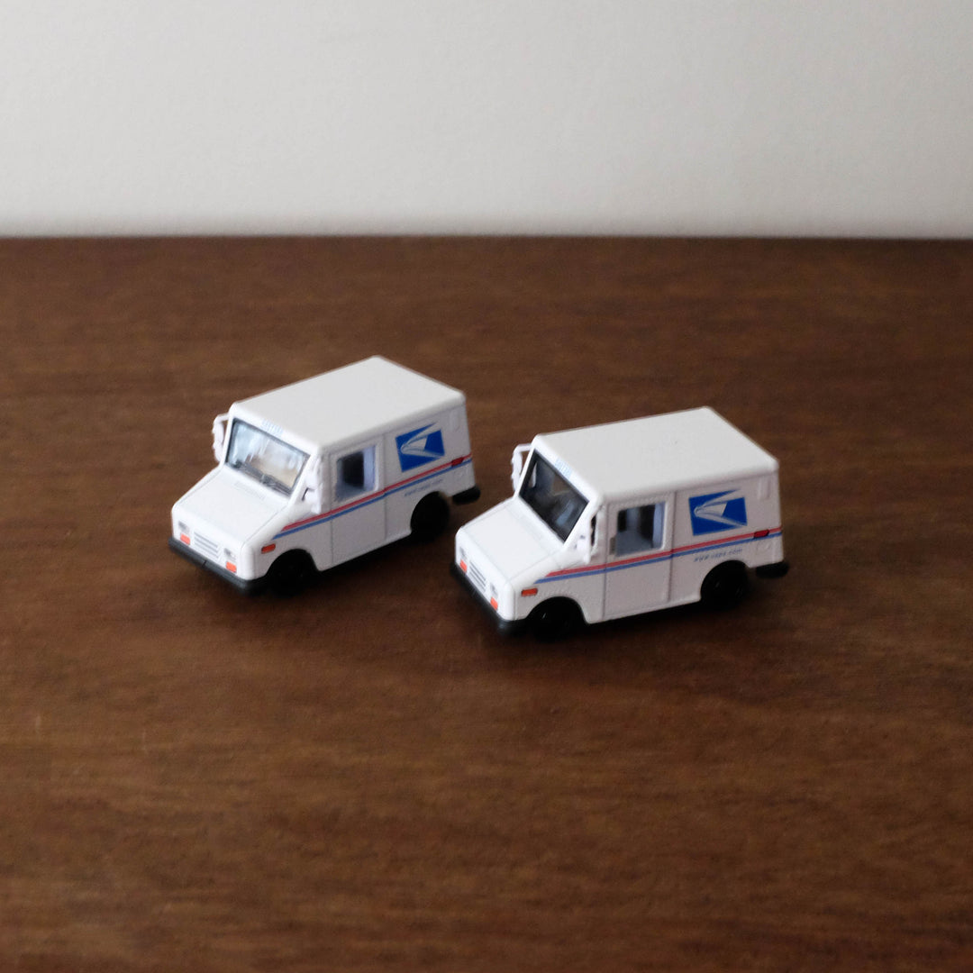 Die Cast Pull Back Metal Cars: Mini USPS Postal Van