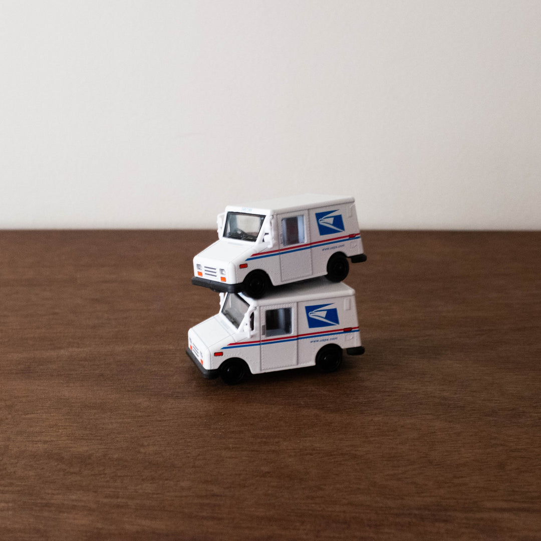 Die Cast Pull Back Metal Cars: Mini USPS Postal Van