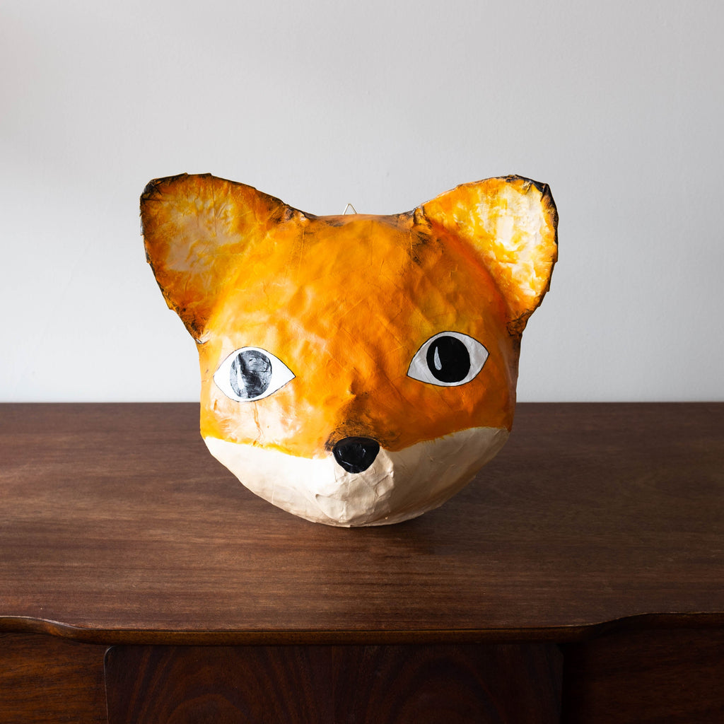 NEW Paper Mache Animal Head- Fox
