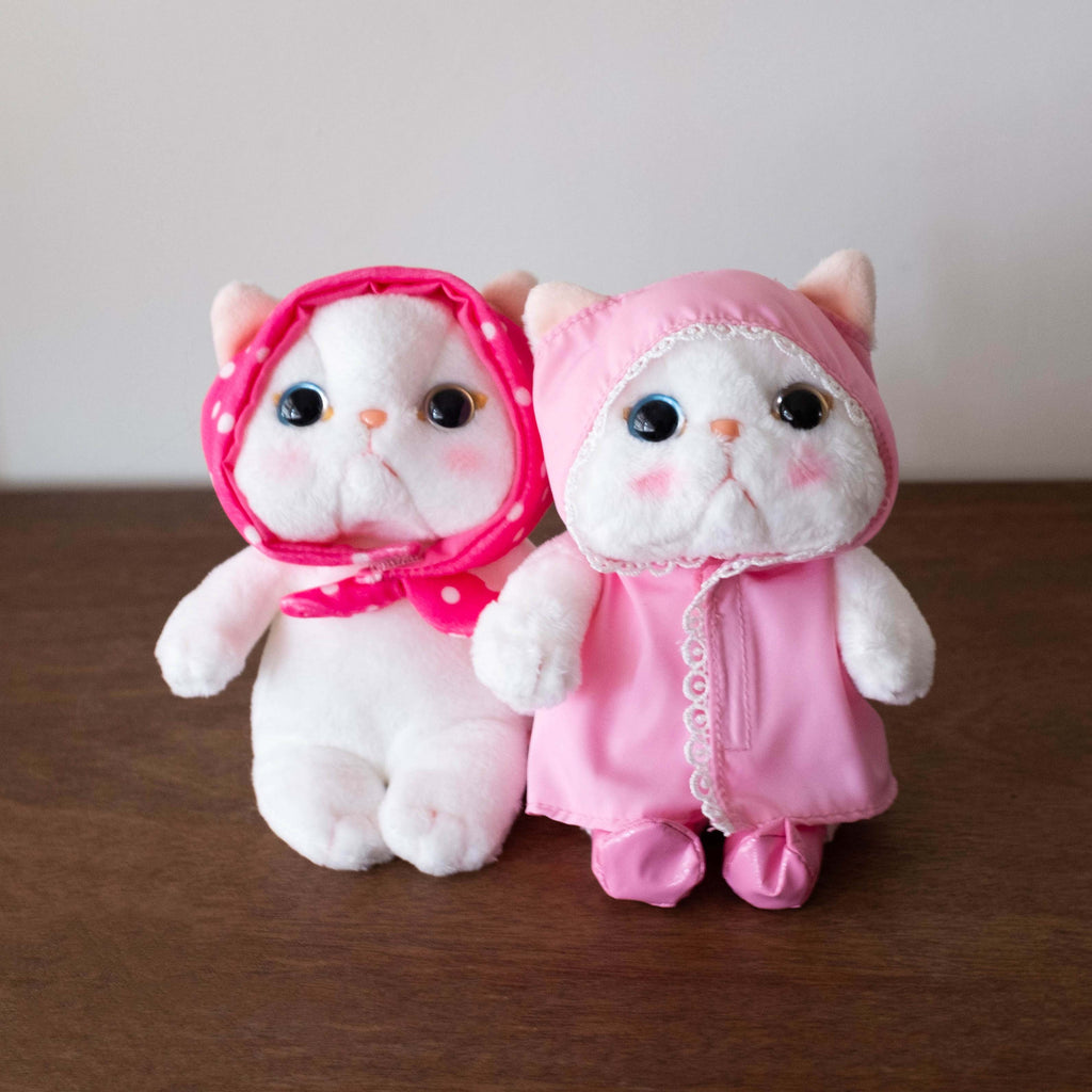 NEW Japanese Cat Series- Pink Polka Dot Bonnet