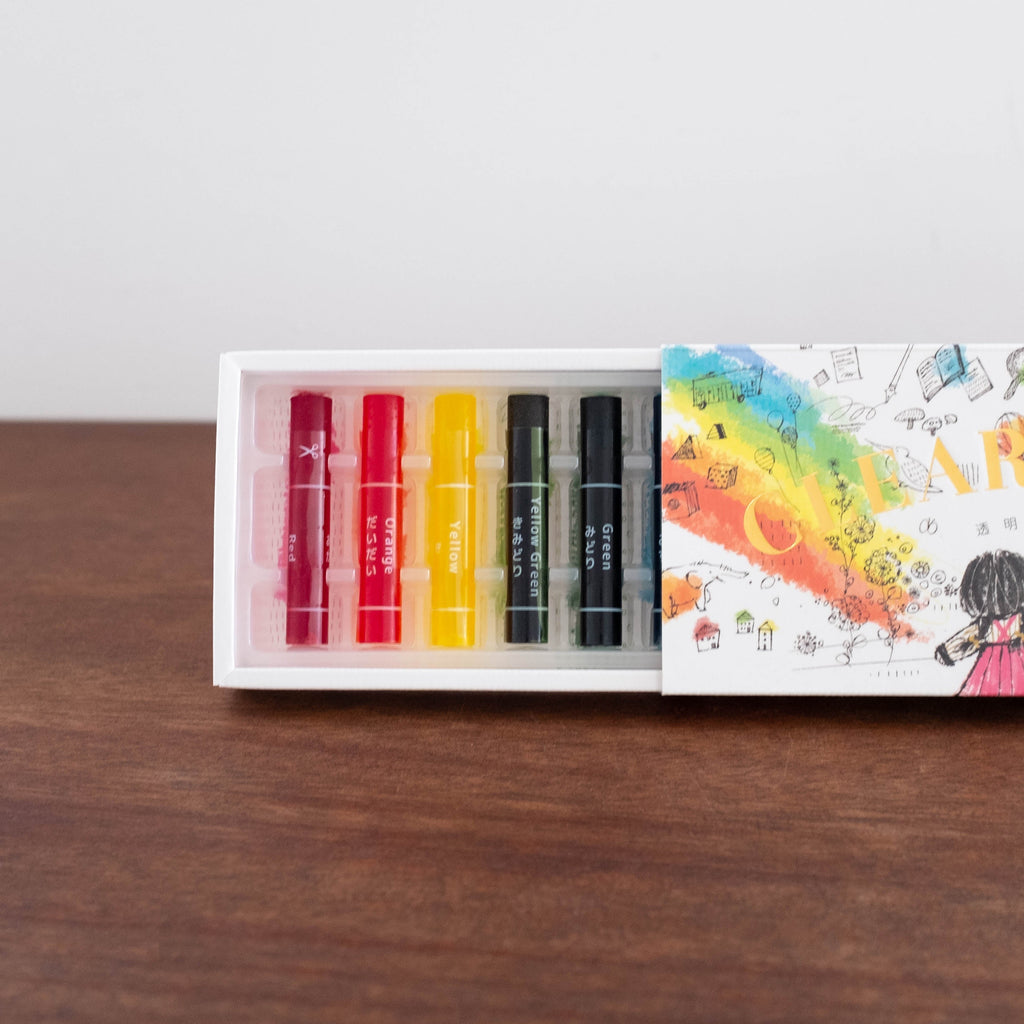 NEW Japanese Clear Crayons Set