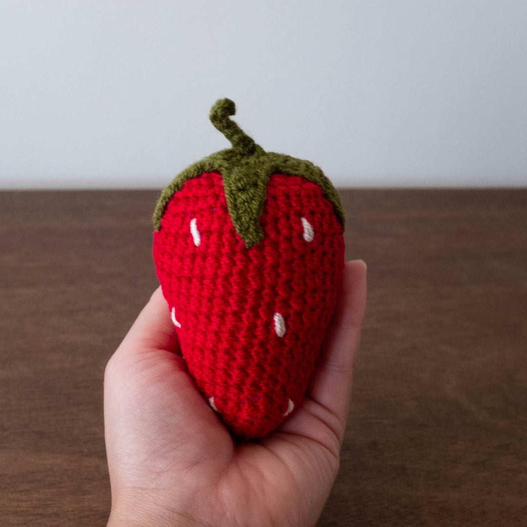 Strawberry Rattle Making Strawberry Rattle – Shop Merci Milo